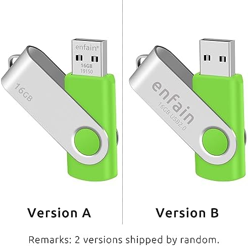 Enfain 10-Pack Red USB Flash Drives 16 GB – High-Speed USB 2.0 Memory Sticks with LED Indicator & 12 Labels for Easy Organization – Reliable & Portable Data Storage Solution for Professionals and Students