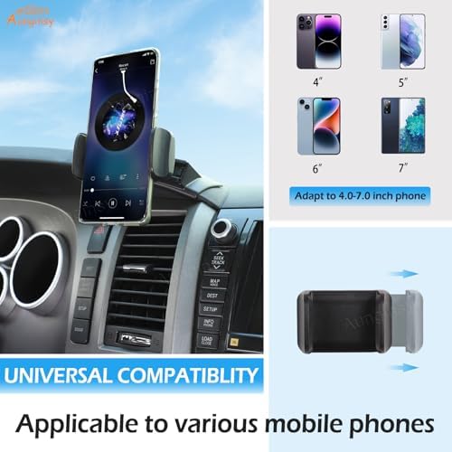 Transform Your Driving Experience with the Ultimate Car Phone Mount for Toyota Tundra & Sequoia (2007-2013) – Secure Dash Clip Holder for All Smartphones, Enhanced Stability & 360-Degree Rotation for Safe Navigation, Effortless Installation, and Sleek Design for Modern Interiors – Elevate Functionality and Safety on Every Drive
