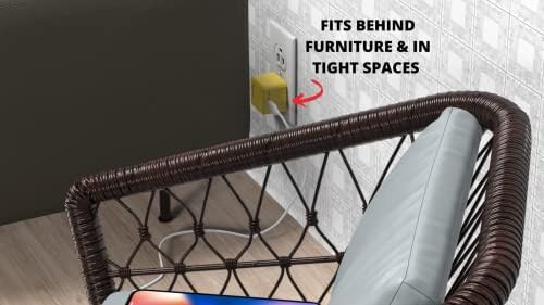 Rapid X Porto Uno USB-C 30 W PD Power Adapter – Compact Fast Wall Charger for i Phone 15, i Pad Pro, Samsung & More – Foldable Design with Side Port for Easy Travel – Enhanced Speed & Universal Compatibility in Sleek Teal Finish