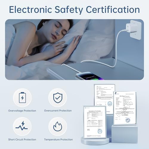 Ultra-Fast GUSGU A33 33 W USB-C Wall Charger Block – Compact and Lightweight Travel Charging Adapter for i Phone 16/15/14/13, Galaxy S24/S23, Pixel 8/8 Pro – Versatile Power Solution for Home, Office, and Travel Needs – Enhanced Compatibility with Universal USB-C Output for Quick Device Charging