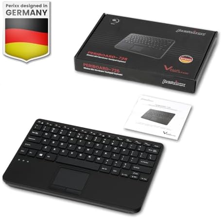 Revolutionize Your Workspace with the Perixx PERIBOARD-525 US Wired Mini USB Keyboard Featuring Touchpad – Compact Design with X Type Scissor Keys, Dual USB Hubs, and Optimal Compatibility for Enhanced Productivity