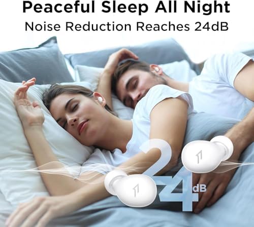Elevate Your Sleep Experience with 1 MORE Mini Sleep Earbuds – Ultra-Lightweight Comfort for Side Sleepers, Enhanced Bluetooth 5.3 Connectivity, Advanced Noise Isolation, Discreet Design for All-Night Use, Built-in White Noise Feature for Ultimate Relaxation, Ideal for Travel and Home, Unlock Restorative Sleep and Energizing Mornings
