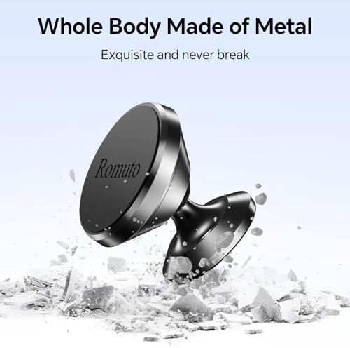 Dual-Pack Magnetic Car Phone Holder – Ultimate Dashboard Mount for i Phone 16 Pro Max, 15, 14, 13, 12 – Strong Magnet & 4 Metal Plates for Unmatched Stability – Effortless Installation & Hands-Free Navigation – Enhance Driving Safety with Innovative Design