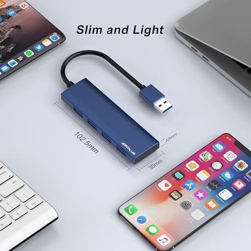 Unlock Seamless Device Connectivity with Our Compact 2 ft USB 3.0 Hub & Multiport Splitter – High-Speed Adapter for Laptops, PCs, i Macs & More – Effortlessly Connect Multiple Devices for Enhanced Productivity on the Go!