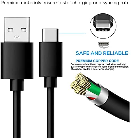 Maximize Your Charging Potential: 2-Pack 10 FT USB C Charger for Motorola Turbo Power Devices – Ultra-Fast Charging & Data Transfer Cables for Moto G Power, G Stylus, One 5 G UW Ace, and Edge Series – Robust Design with Reinforced Connectors for Unmatched Durability – Perfect for Home and On-the-Go Use