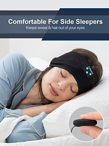 Ultimate Bluetooth Sleep Headphones Headband for Side Sleepers – Premium Wireless Music Mask with HD Sound for Travelers, Yogis, and Meditation Lovers – Unleash Effortless Comfort and Serenity with Cutting-Edge Connectivity and Relaxing Audio Experience
