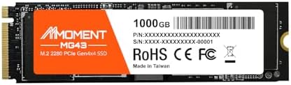 MMOMENT MT34 1 TB PCIe Gen3 NVMe M.2 2280 SSD – Supercharge Your Laptop and Desktop Performance with Blazing Fast 2000 MB/s Read Speeds for Gaming, Video Editing, and Efficient Data Management | Upgrade Your Storage Experience with Enhanced Compatibility and Reliability