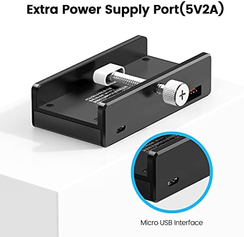 Discover the ORICO Aluminum 4-Port USB 3.0 Hub – Your Essential Desktop Connectivity Solution for Seamless Data Transfer and Enhanced Organization. Featuring a stylish clamp design, this USB splitter effortlessly attaches to your monitor or desk, optimizing your workspace without sacrificing aesthetics. With four high-speed USB 3.0 ports delivering data transfer rates up to 5 Gbps, you can connect multiple devices like external drives and keyboards with ease. The durable aluminum construction not only provides exceptional heat dissipation but also adds a touch of modern elegance to your setup. Included is a generous 4.92 FT USB data cable for increased flexibility and reach. Lightweight and compact, this hub is perfect for both home and office use, ensuring you stay connected wherever you go. Experience superior performance and reliability with the ORICO USB Hub – the perfect blend of functionality and style for tech-savvy professionals. Note: This model does not include a power adapter, making it an ultra-portable accessory for your digital life.