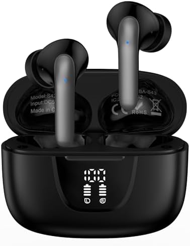 Samsung Galaxy Wireless Earbuds with Bluetooth 5.3 – IPX7 Waterproof Noise Cancelling Earphones for Active Lifestyles – 60 Hours Playback with LED Battery Indicator – Perfect for Galaxy A and S Series Devices – Ultimate Sound Quality & Comfort