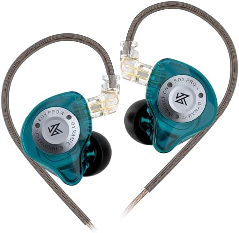 KZ EDX Pro X Hi-Fi In-Ear Monitors – Superior Sound Engineering for Audiophiles, DJs, and Vocalists – Deep Bass Precision with Customizable Detachable Cables – Ergonomically Crafted for Ultimate Comfort and Device Versatility – Experience Elevated Listening with Lightweight Design and Noise Isolation