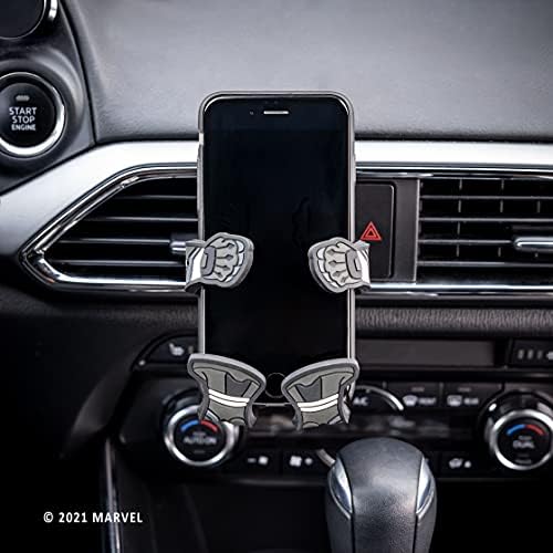 Marvel Spiderman Hug Buddy Adjustable Air Vent Smartphone Holder – Universal Car Mount for i Phone, Samsung Galaxy, LG & More – Secure & Stylish Phone Accessory for Safe Driving & Easy Navigation