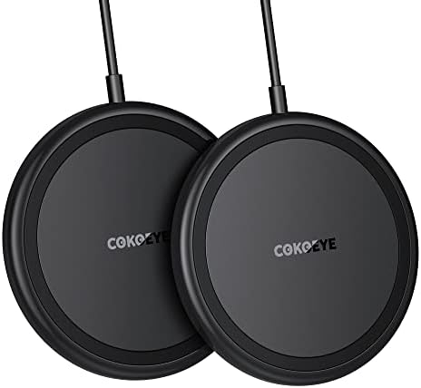 Dual Pack 15 W Fast Wireless Charger – Maximize Charging Efficiency for i Phone 16/15/14 & Samsung Galaxy S24/S23/S22 – Sleek Design, Enhanced Compatibility, Safe Charging for Air Pods Pro 2