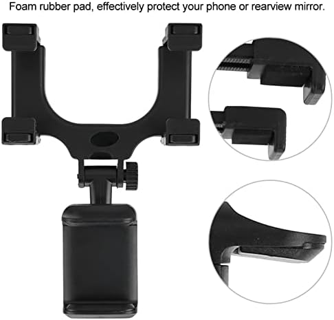Universal 360-Degree Rotating Car GPS Mount – Secure Rearview Mirror & Dashboard Holder for Mobile Devices – Enhanced Stability, Effortless Navigation & Driver Safety Solution