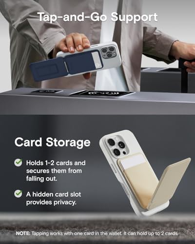 MOFT Phone Stand, Magnetic Phone Tripod Stand Stain-Resistant MOVAS Leather & Angle Adjustment & Strong Magnets Tripod for iPhone 16/15/14/13/12 (Included Metal Ring)-Misty Cove – Enhanced Compatibility and Speed