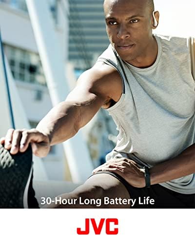 JVC Sport True Wireless Earbuds – Featherlight Bluetooth 5.1 Headphones with 30-Hour Playtime, IPX5 Sweatproof Design, and High-Performance Neodymium Drivers for Crystal-Clear Sound – Ideal for Fitness Enthusiasts and Continuous Listening
