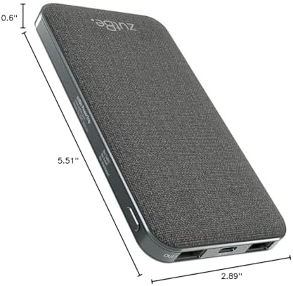 Ultimate 10000 m Ah Portable Power Bank with 18 W Power Delivery – Fast Charging for i Phone 16/15/14/13/12, Samsung Galaxy, i Pad, Nintendo Switch & More – Compact USB-C & USB-A Charger for On-the-Go Convenience – Enhanced Durability & Compatibility