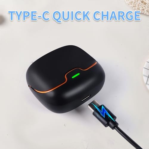 Experience Premium Audio with Bluetooth 5.3 Wireless Earbuds – Enhanced ENC Noise Cancelling for Crystal-Clear Calls, 22-Hour Playtime, Touch Control for Effortless Operation, Deep Bass Performance – Perfect for Active Lifestyles, Workouts, and Daily Commutes, Compatible with Android & i OS – Sleek Black Design for Professionals on the Go