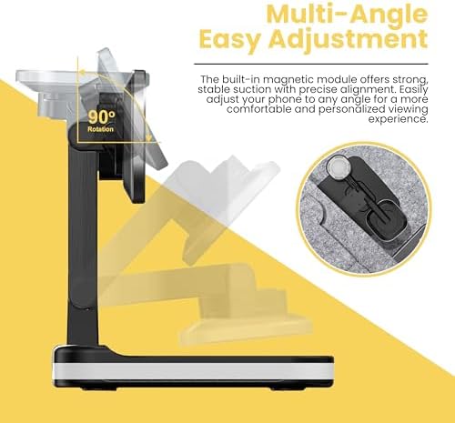 Elevate Your Charging Experience with the Lumi Charge 4-in-1 Qi Wireless Charging Station – Fast, Sleek Multi-Device Dock for Mag Safe, Apple Watch & Air Pods – Innovative Charging Hub Featuring Integrated LED Night Light, USB-C Cable, and Safety Features – Space-Saving Solution for Tech Lovers