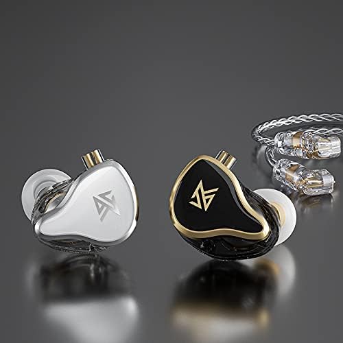 Linsoul KZ ZAS Premium Hybrid IEM Earbuds – Exceptional 7 BA + 1 DD Hi-Fi Bass Headphones for Audiophiles and Gamers – Ergonomic Design, Robust 2-Pin Cable, and Integrated Microphone for Enhanced Communication and Immersive Sound Experience