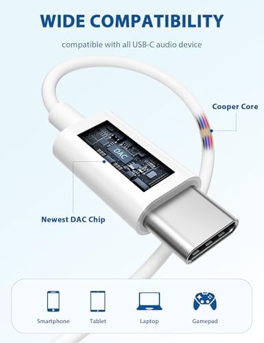 USB Type C Wired Earbuds – Superior Noise Cancelling In-Ear Headphones for i Phone 16 Pro, Samsung Galaxy Z Flip 7 & More – Magnetic Headset with Integrated Microphone for Android and i Pad A16, Pixel 9 – Ultra-Lightweight, Durable Design for Optimal Audio Experience and Long-Lasting Comfort