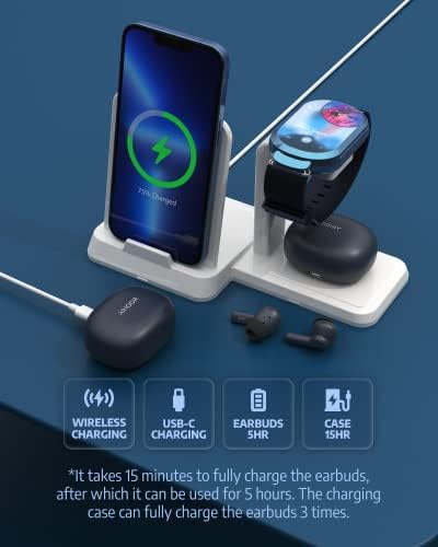 AIHOOR Bluetooth 5.3 Wireless Earbuds – Ultimate 30-Hour Battery Life with Extra Bass, Touch Control, and Built-in Mic for Sports and Music Lovers – High Gloss White Design for Stylish Audio Freedom
