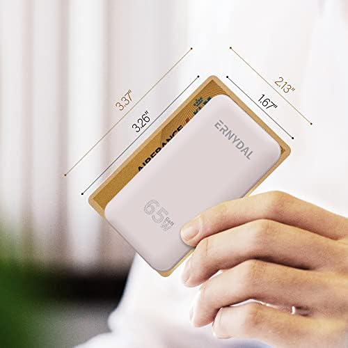 65 W Dual-Port USB-C Wall Charger with Foldable Plug – Ultimate Travel Companion for Mac Book, i Phone, Galaxy & More – Fast Charging Adapter for Enhanced Device Compatibility and Portability