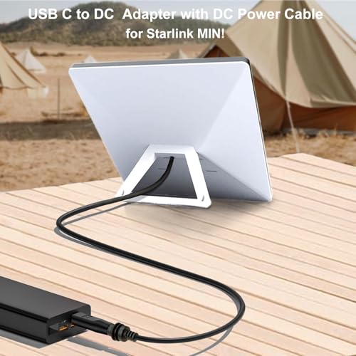 Starlink Mini DC Power Cable with 20 V PD USB-C Adapter – 10 m Waterproof Charging Solution for Reliable Home and Travel Internet Access – Enhance Your Connectivity with Durable, High-Performance Power Supply for Starlink Mini Systems