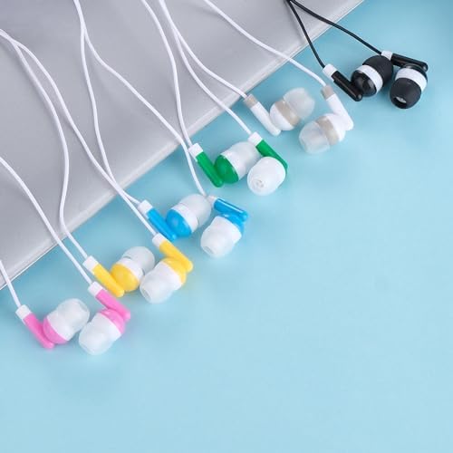 Bulk 60-Pack Colorful Student Earbud Headphones – Classroom & Library Essential, Individually Bagged for Easy Distribution – Lightweight, Durable, and Universally Compatible – Transform Learning with Engaging Audio Experiences