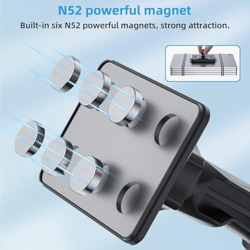 Transform Your Driving Experience with the OHLPRO Magnetic Tablet Holder – Universal Suction Cup Mount for 6″-11″ Apple & Samsung Devices – 360° Adjustable Windshield Stand for Optimal Navigation & Entertainment – Elegant Black Design Enhances Modern Vehicle Interiors – Boost Safety & Connectivity on Every Journey