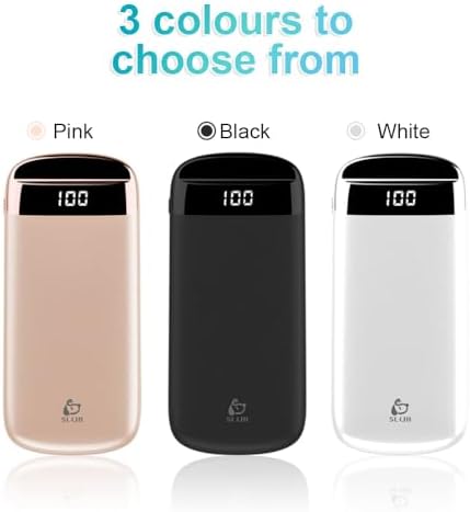 Sleek 10,000 m Ah Portable Power Bank with Dual Built-In Cables and 5 Outputs – Fast Charging for i Phone, Samsung, and Tablets with LED Battery Status Display – Ultimate Travel Companion for Multi-Device Connectivity and Reliability