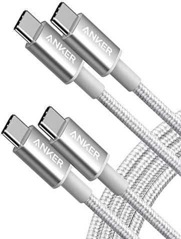 Anker 6 FT USB C to USB C Charging Cable Pack – 60 W Fast Charge for i Phone 16 Series & i Pad Mini 6 – Durable Nylon Braided Design, Enhanced Compatibility & Flexibility for All USB-C Devices (5 Pack)