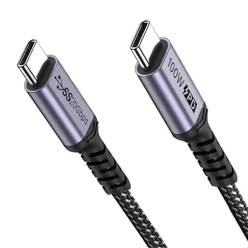 10 FT USB C 3.1 Gen 2 Cable – 2 Pack for High Speed 10 Gbps Data Transfer & 100 W Fast Charging, 4 K 60 Hz Video Output Compatible with Mac Book Pro, Galaxy S21, Thunderbolt 3 – Ultimate Connectivity Solution for Power Users