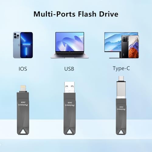Revolutionize Your Data Storage with the 512 GB MFi Certified USB Flash Drive for i Phone – Stylish Photo Stick for Seamless Backup and High-Speed Transfers, Perfect for i Pad, i Phone, and Computer Users on the Go!