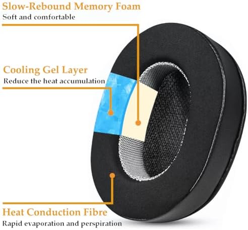 Ultimate Cooling Gel Ear Cushions for Steel Series Arctis Headsets – Superior Comfort & Noise Isolation for Pro Gamers and Audiophiles, Fits Models 7/5/3/1/9 – Hassle-Free Installation, Long-Lasting Durability for Extended Use
