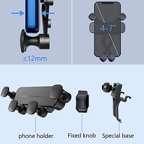 Cadillac XT5 & XT6 Car Phone Holder Mount – Premium Smartphone Bracket for 2017-2023 Models, 360-Degree Rotation & Tool-Free Installation for Enhanced Safety and Convenience