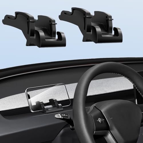 Elevate Your Tesla Experience with the Durable Silicone Car Cell Phone Mount for Model Y & Model 3 (2017-2023) – Effortless Installation, Secure Fit for i Phones & More – Convenient 2-Pack for Versatile Use and Enhanced Safety
