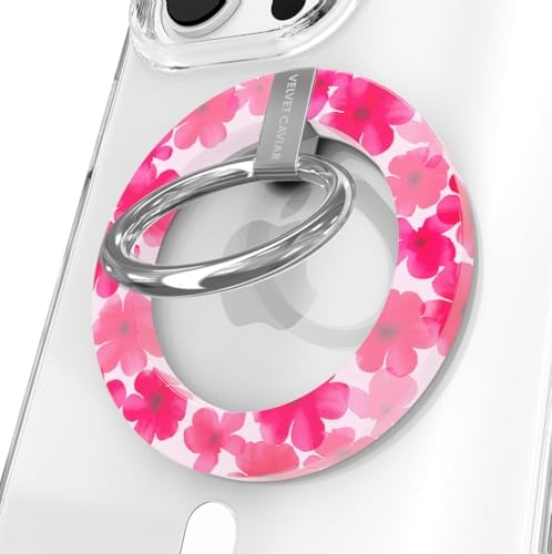 Transform Your i Phone 16, 15, 14, 13, 12 with VELVET CAVIAR’s Amethyst Purple Leopard Mag Safe-Compatible Grip – Stylish Magnetic Ring Holder & Adjustable Stand for Effortless Hands-Free Viewing, Secure Texting, and Enhanced Usability – Elevate Your Mobile Experience with Durable, Lightweight, and Customizable Accessory