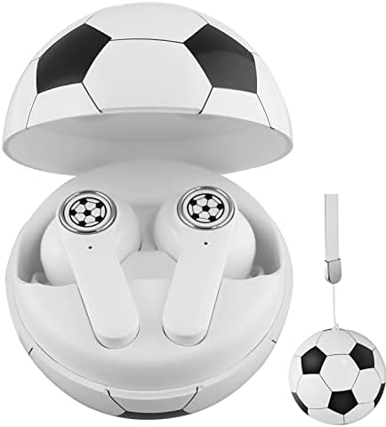 Premium Bluetooth Wireless Earbuds with Touch Control, IPX5 Waterproof Design, Long-Lasting Battery Life, and Wireless Charging Case – Elevate Your Audio Experience with Football Mode for Gamers and Seamless Device Compatibility