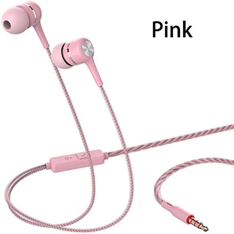 Experience Superior Sound with 4-Pack Wired Earbuds Featuring Microphone – Ideal In-Ear Earphones for School and Daily Use – Deep Bass Audio, Noise Isolation, and Universal 3.5 mm Compatibility with i Phone, i Pad, Samsung, and Google Devices in Black, White, Pink, and Green – Lightweight Design for All-Day Comfort and Clear Calls