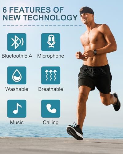 Revolutionary Ultra-Slim Bluetooth Headband Earphones – Dual-Pack for Exceptional Comfort During Sleep, Meditation, and Active Lifestyles – Premium HD Stereo Sound Engineered for Insomnia Relief – Chic Black & Grey Aesthetic with Advanced Bluetooth Connectivity for Seamless Multi-Device Use