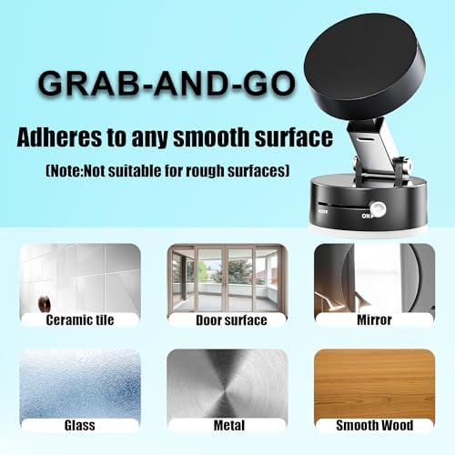 Revolutionary Magnetic Phone Holder for Car and Multi-Surface Use – Adjustable Vacuum Suction Mount, Compatible with Mag Safe and All Smartphones, Perfect for Hands-Free Navigation in Vehicles, Gym, Shower, and More – Ultimate Convenience and Versatility