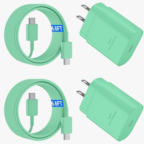25 W Ultra-Fast Samsung Charger with 6.6 FT USB-C Cable | Rapid Charging Solution for Galaxy S25/S24/S23/S22/S21/Note Series | High-Speed Performance & Safety Features for On-the-Go Users | Ideal for Travel & Everyday Use | Boost Your Device’s Battery Life Effortlessly