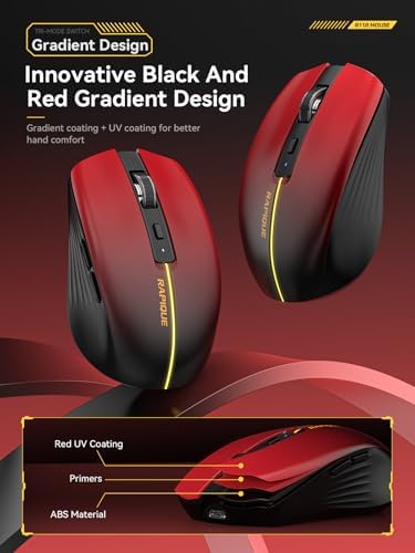 Streamlined Bluetooth Wireless Mouse – Rechargeable Ergonomic Multi-Device Mice (Tri-Mode: BT1/BT2 + 2.4 GHz) with USB Receiver, Stylish Khaki to Pink Design for Laptop, Mac Book, PC, i Mac, i Pad – Ultimate Comfort & Flexibility for Effortless Productivity