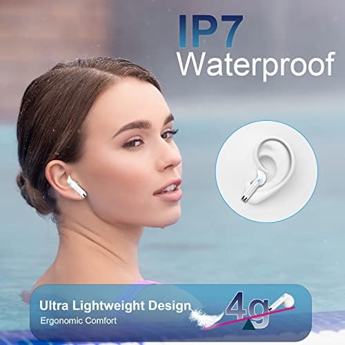 Ultimate Freedom: 2024 Bluetooth V5.4 Noise Cancelling Wireless Earbuds with IP7 Waterproofing, 40-Hour Battery Life, Dual LED Display, and Enhanced Call Clarity for Android/i OS – Chic Green Design for Active Lifestyle
