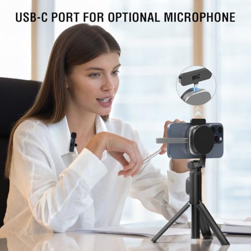 Revolutionize Your Storage with the Magnetic M.2 2230 NVMe SSD Enclosure – 2 TB Capacity, USB-C 3.2 Gen 2 10 Gbps Speed, Kickstand for Hands-Free Use, and Extra USB-C 2.0 Port for Ultimate Flexibility – Perfect for i Phone, Mac Book, and i Pad Users Seeking Enhanced Compatibility and Convenience!