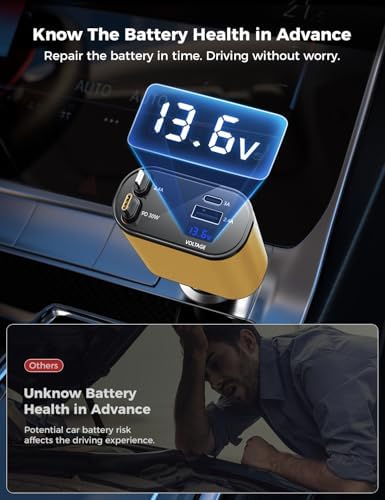 Introducing the SUPERONE 4-in-1 Retractable Fast Car Charger: Ultimate On-the-Go Charging Solution for i Phone, Galaxy & Pixel Devices – Featuring 2.6 ft Tangle-Free Cord, Enhanced USB C & Apple Compatibility, and Sleek Design for Effortless Portability. Experience lightning-fast charging to keep your devices powered during road trips or daily commutes, ensuring you’re always connected. This innovative retractable charger is engineered for maximum efficiency, accommodating a wide range of smartphones including i Phone 16, 15/15 Pro Max, 14, 13, 12, 11 and popular Galaxy and Pixel models. With its compact construction and high-quality materials, this charger not only enhances your charging experience but also withstands everyday wear and tear. Elevate your mobile charging with the SUPERONE car charger – where convenience meets cutting-edge technology for busy professionals and families on the move.