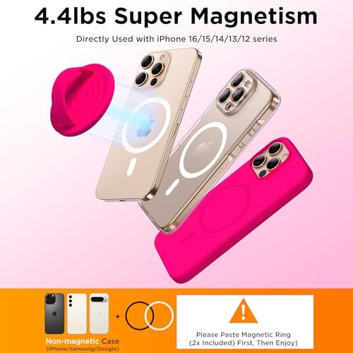 Revolutionary Magnetic Phone Ring Grip Holder – Ergonomic Silicone Finger Loop for i Phone Pro Max/Plus, 12/13/14/15/16 Series – Compatible with Mag Safe – Oat Color Enhances Aesthetics and Comfort – 360-Degree Rotation for Effortless Use – Secure Your Device with Style and Stability – Essential Smartphone Accessory for Unmatched Usability and Convenience