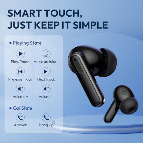 Unleash Your Sound Potential with BAFONE Wireless Bluetooth Earbuds – 60-Hour Playtime, IPX5 Waterproof Durability, and Ergonomic In-Ear Comfort for Active Users. Featuring an LED Battery Indicator for Instant Status Check, These High-Performance Earbuds Offer Effortless Pairing with Smartphones, Laptops, and TVs. Ideal for Athletes and Professionals, Experience Crystal-Clear Calling with the Built-In Microphone. Immerse Yourself in Superior Sound Quality and Long-Lasting Performance – Your Go-To Solution for Music Enjoyment and Seamless Communication, Anytime and Anywhere!