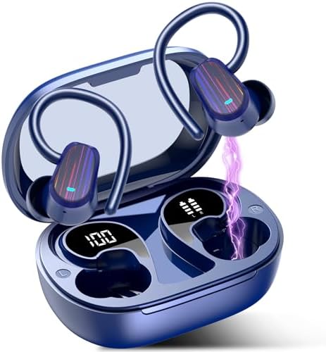 Experience the Future of Sound with OYIB Bluetooth 5.4 Wireless Earbuds – Immersive Deep Bass Sport Headphones with IP7 Waterproof Durability, 50-Hour Playtime, and Advanced ENC Microphone for Superior Call Clarity – Perfectly Crafted for Fitness Enthusiasts and Active Lifestyles in Elegant Cream White