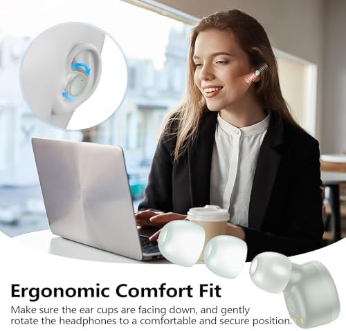 Kurdene Bluetooth 5.3 Wireless Earbuds – Featherweight Sports Earphones Delivering Rich Deep Bass and Crystal-Clear Call Clarity – Chic Light Blue In-Ear Headphones for Ultimate Comfort During Workouts and Daily Activities